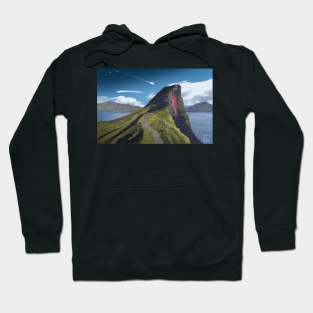 mountain with magic hole Hoodie